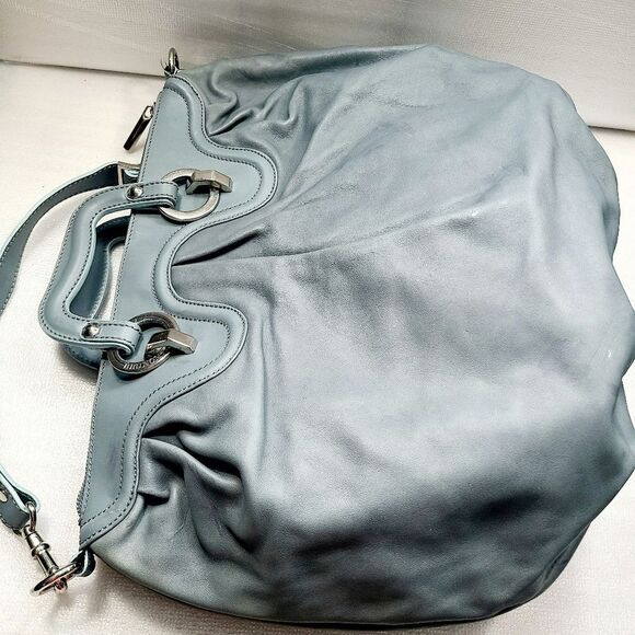 Bruno Magli Leather Satchel Bag - Picture 6 of 7